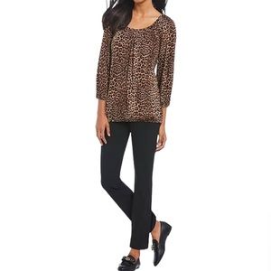 Michael Kors Cheetah Blouse Size Medium. Excellent Used Condition.